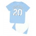 Manchester City Bernardo Silva #20 Kopio Lastenvaatteet Koti Pelipaita Lasten 2023-24 Lyhyet Hihat (+ shortsit)